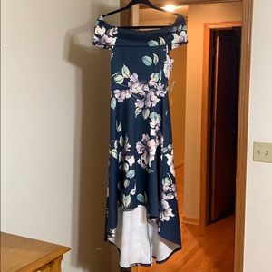 Hi low floral dress
